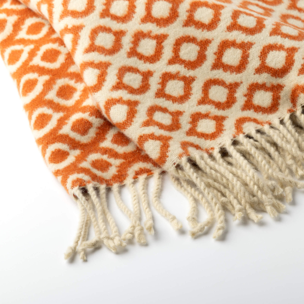Hoii Plaid 'Isabella' 150 x 200 cm Potters Clay - Orange
